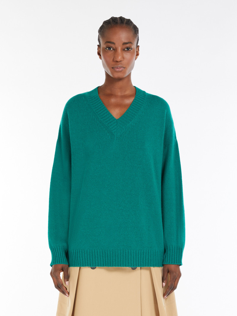 MESTRE Wool and viscose-blend V-neck sweater 3