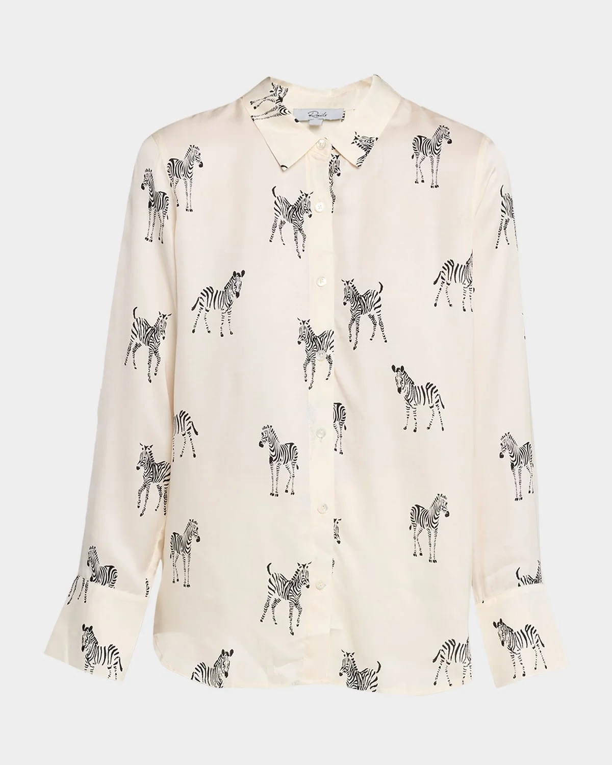 Saige Zebra Button-Front Shirt - 1