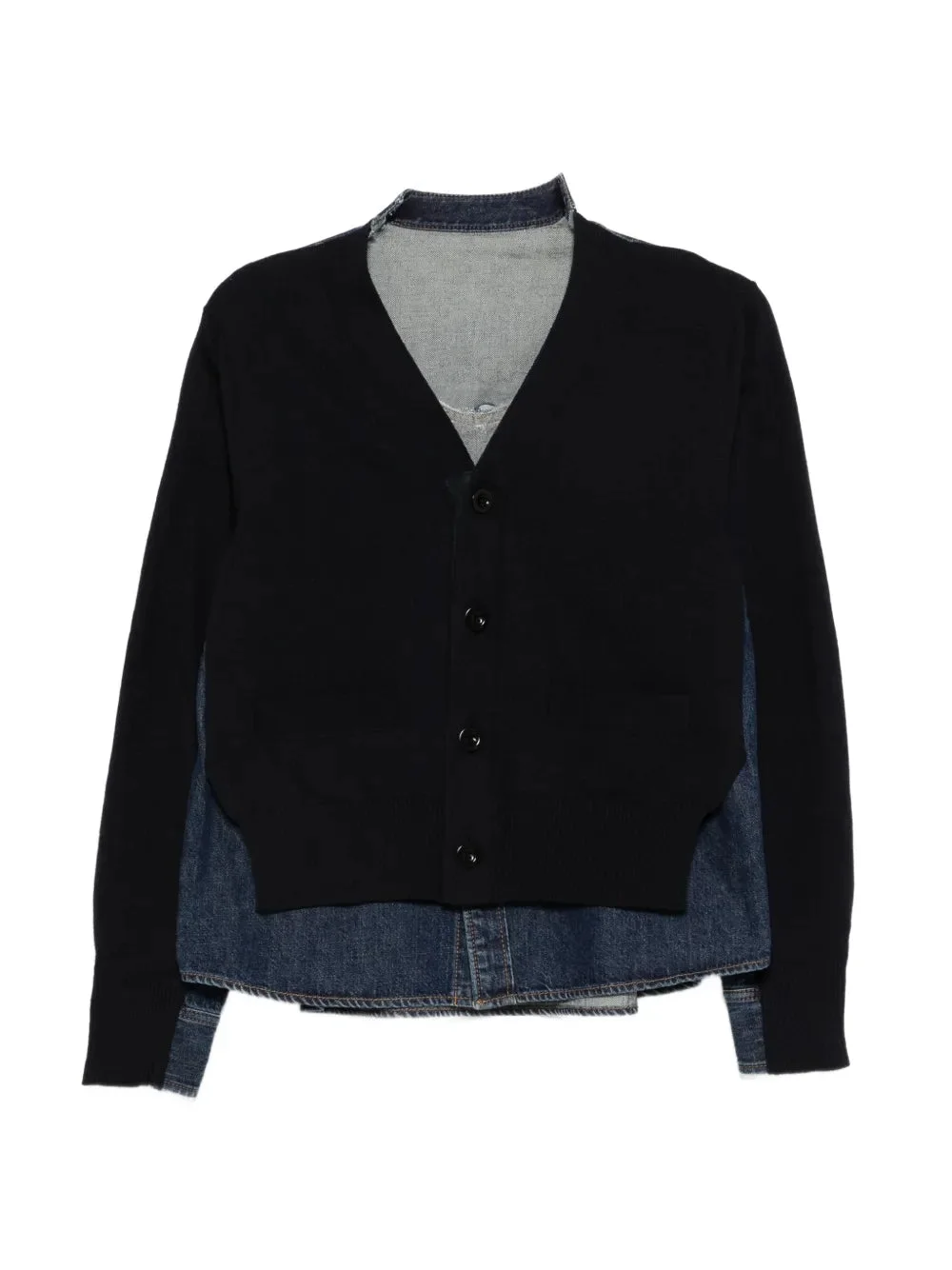 Denim x Knit Cardigan - 1