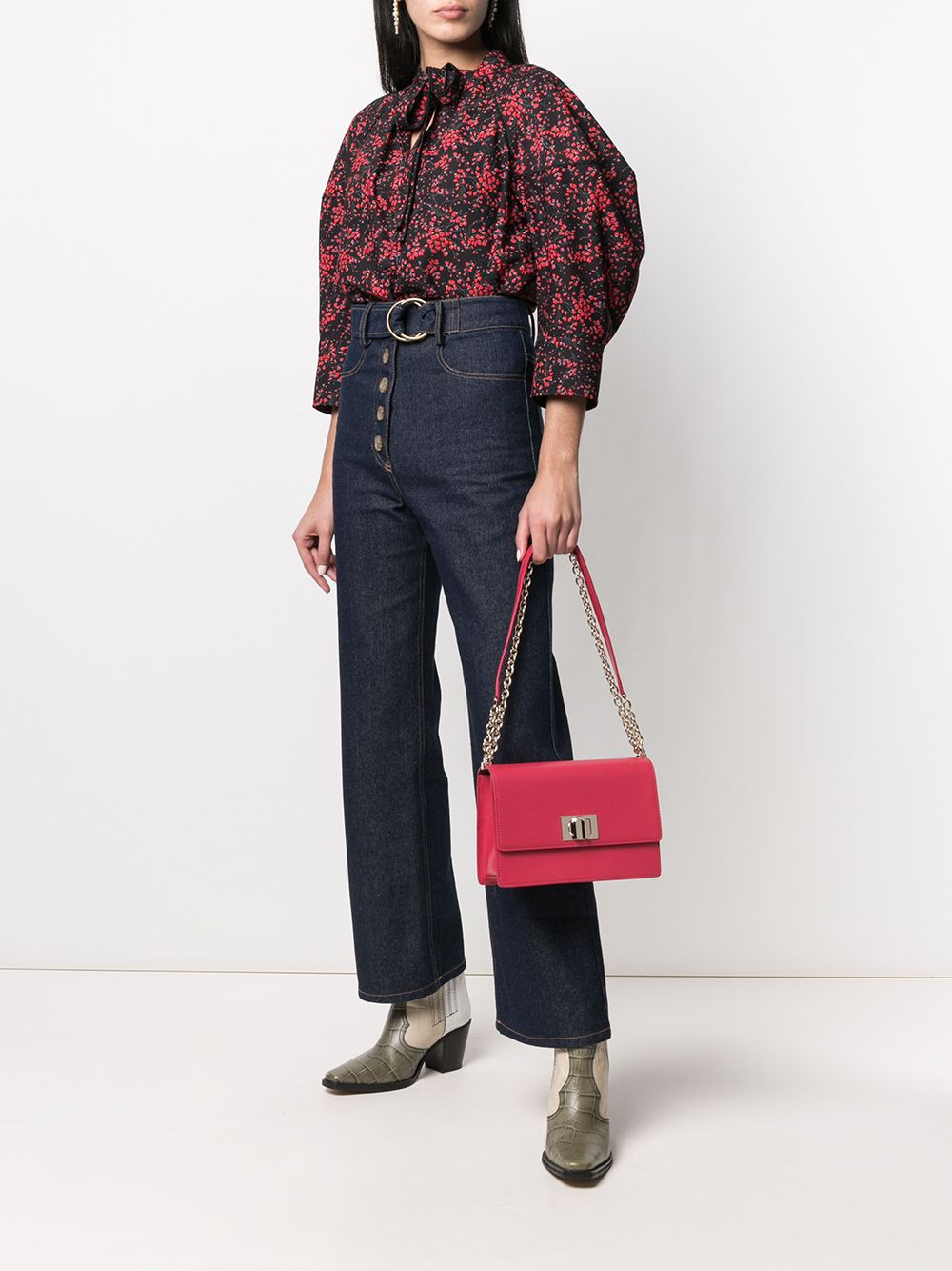 clasp-fastening crossbody bag - 2