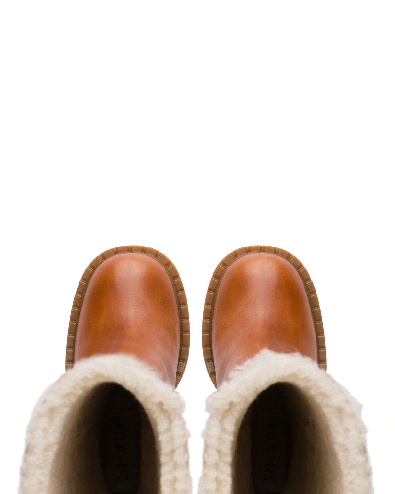 Prada Leather boots outlook