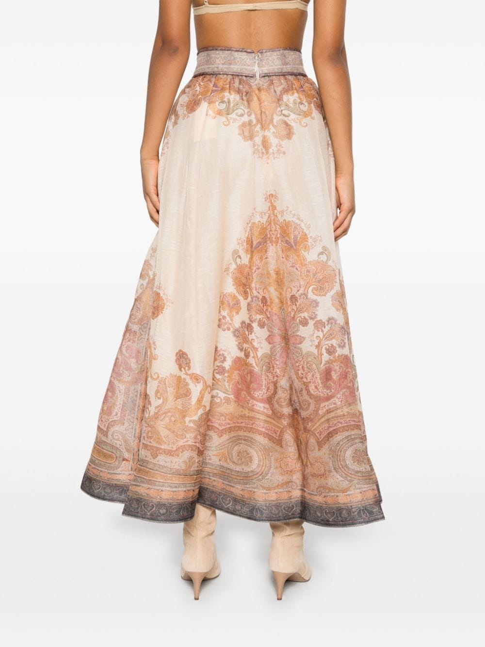 Illustration midi skirt - 4
