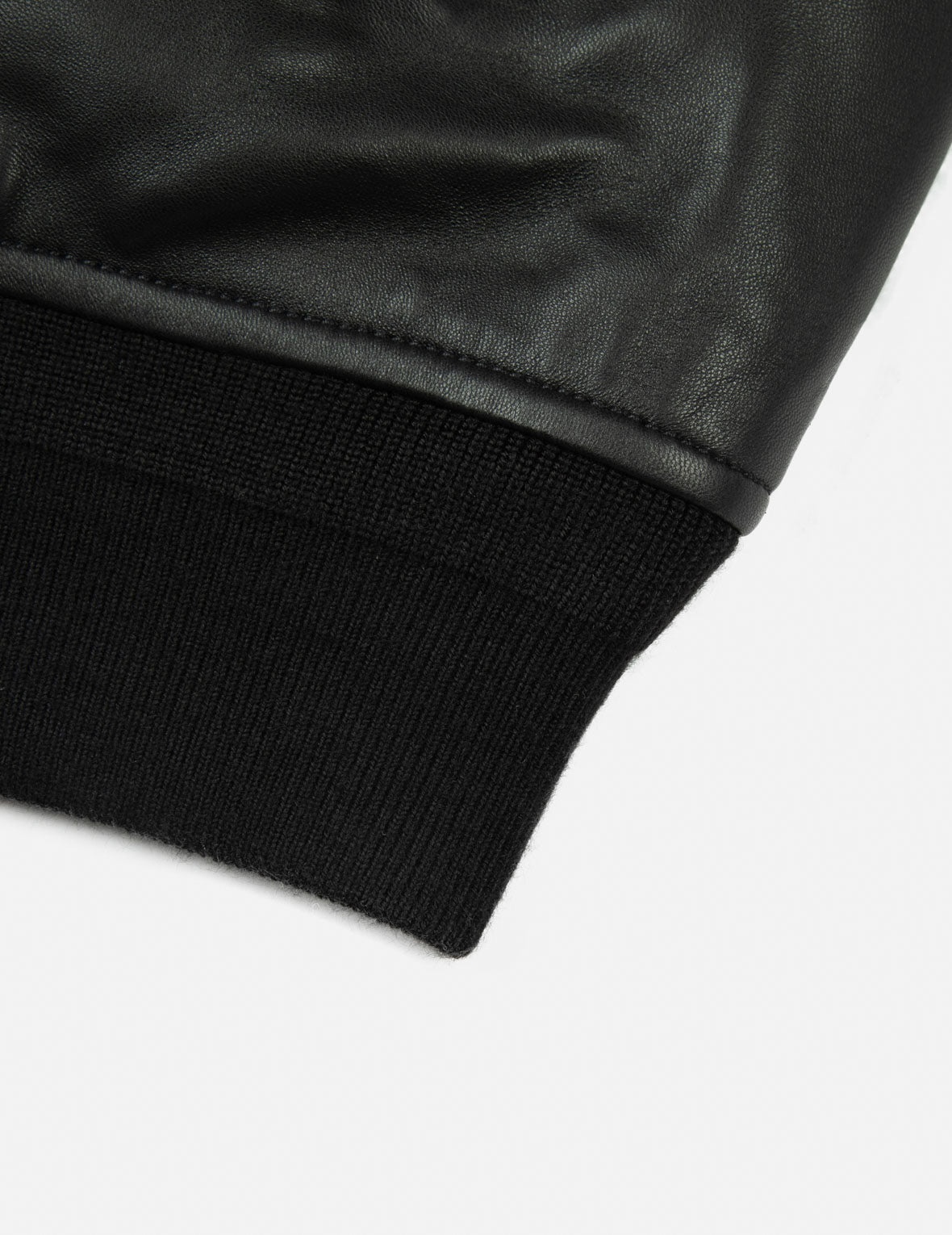 Logo Appliquéd Leather Bomber Jacket - 11