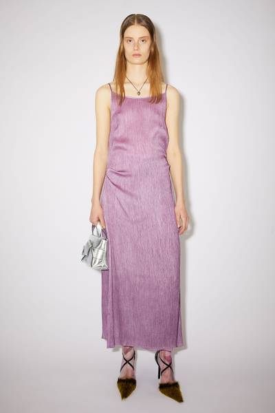 Acne Studios Crinkled silk dress - Violet purple outlook