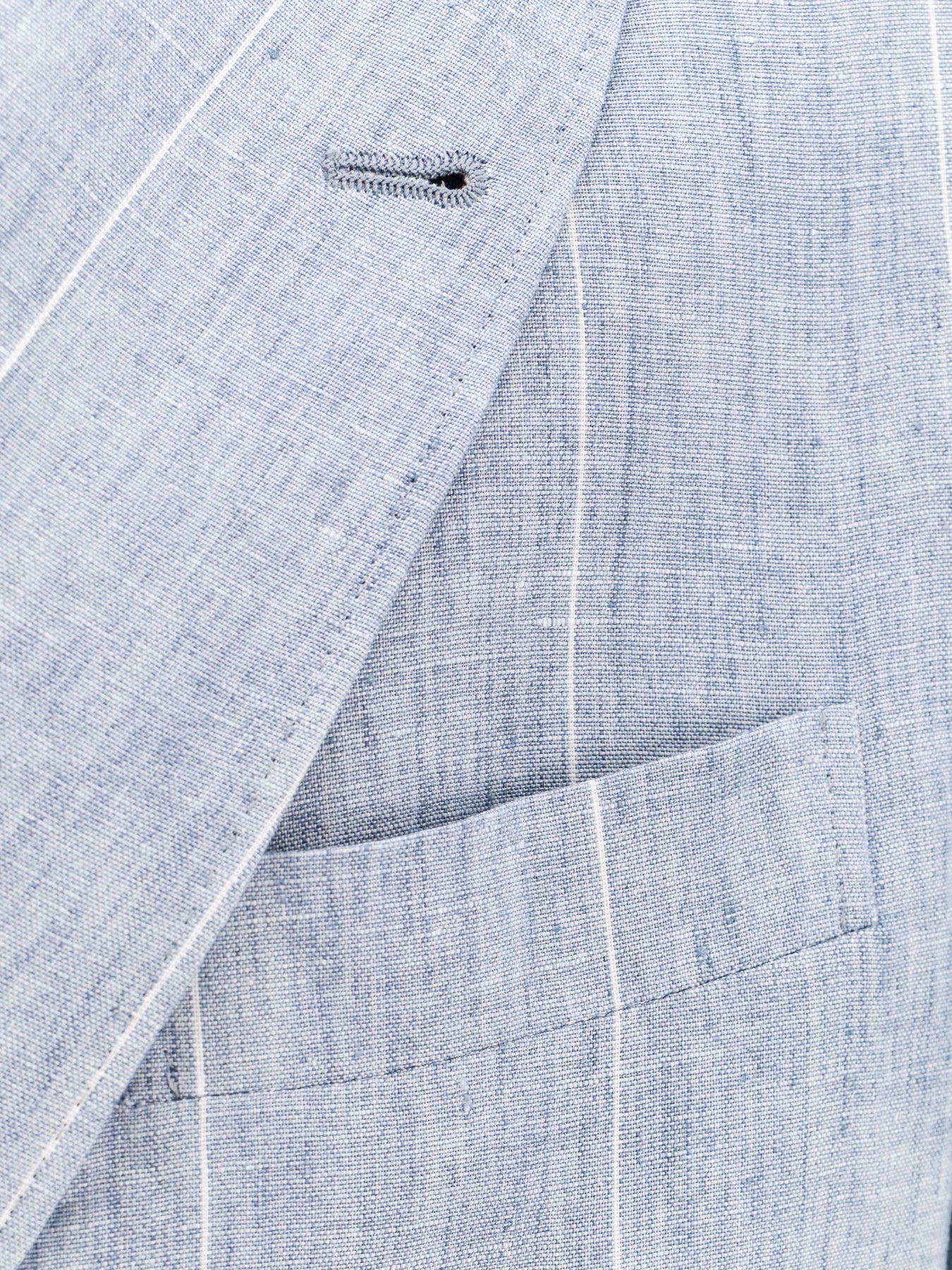 Linen suit with striped motif - 3