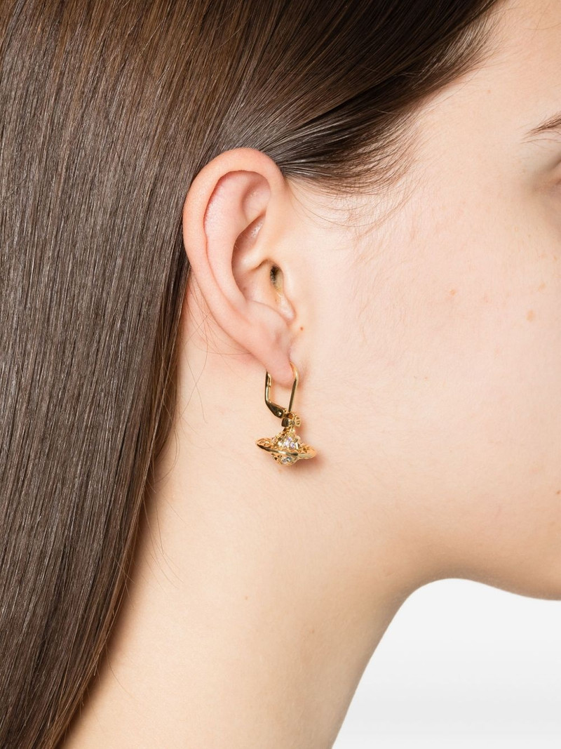 Vivienne Westwood crystal-embellished orb earrings outlook