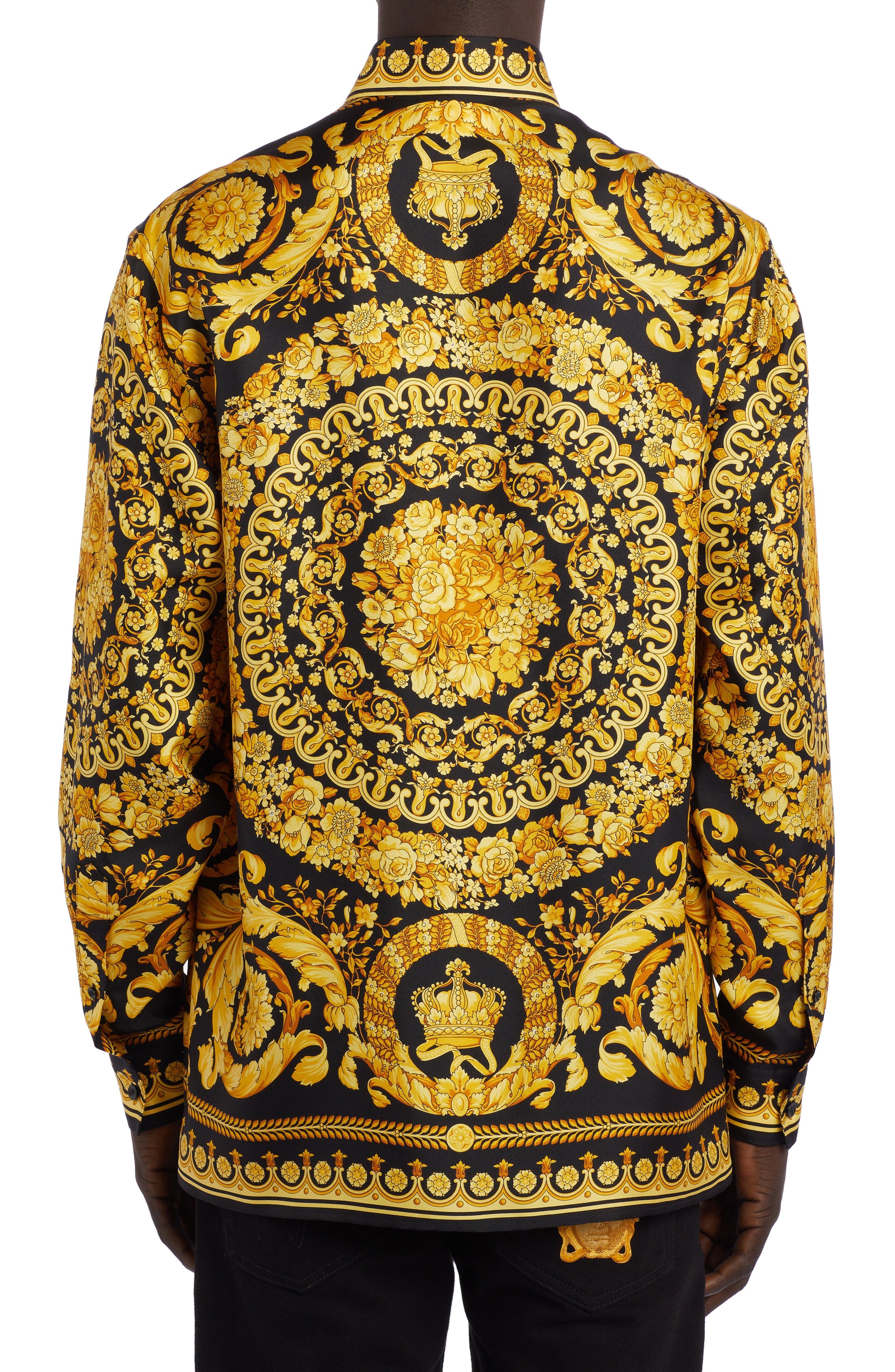 Barocco Silk Button-Up Shirt - 2