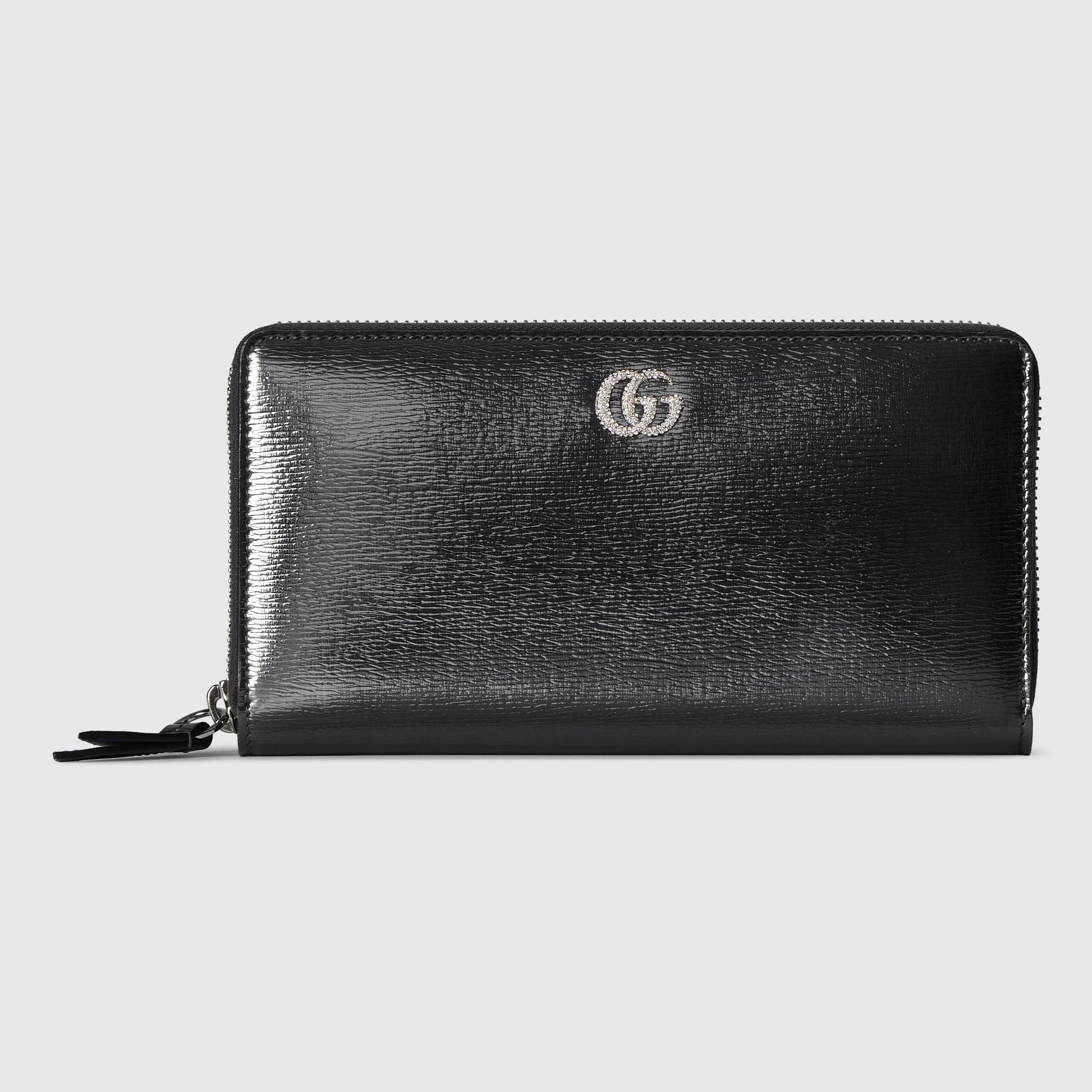 Bi-color GG Marmont zip around wallet - 1