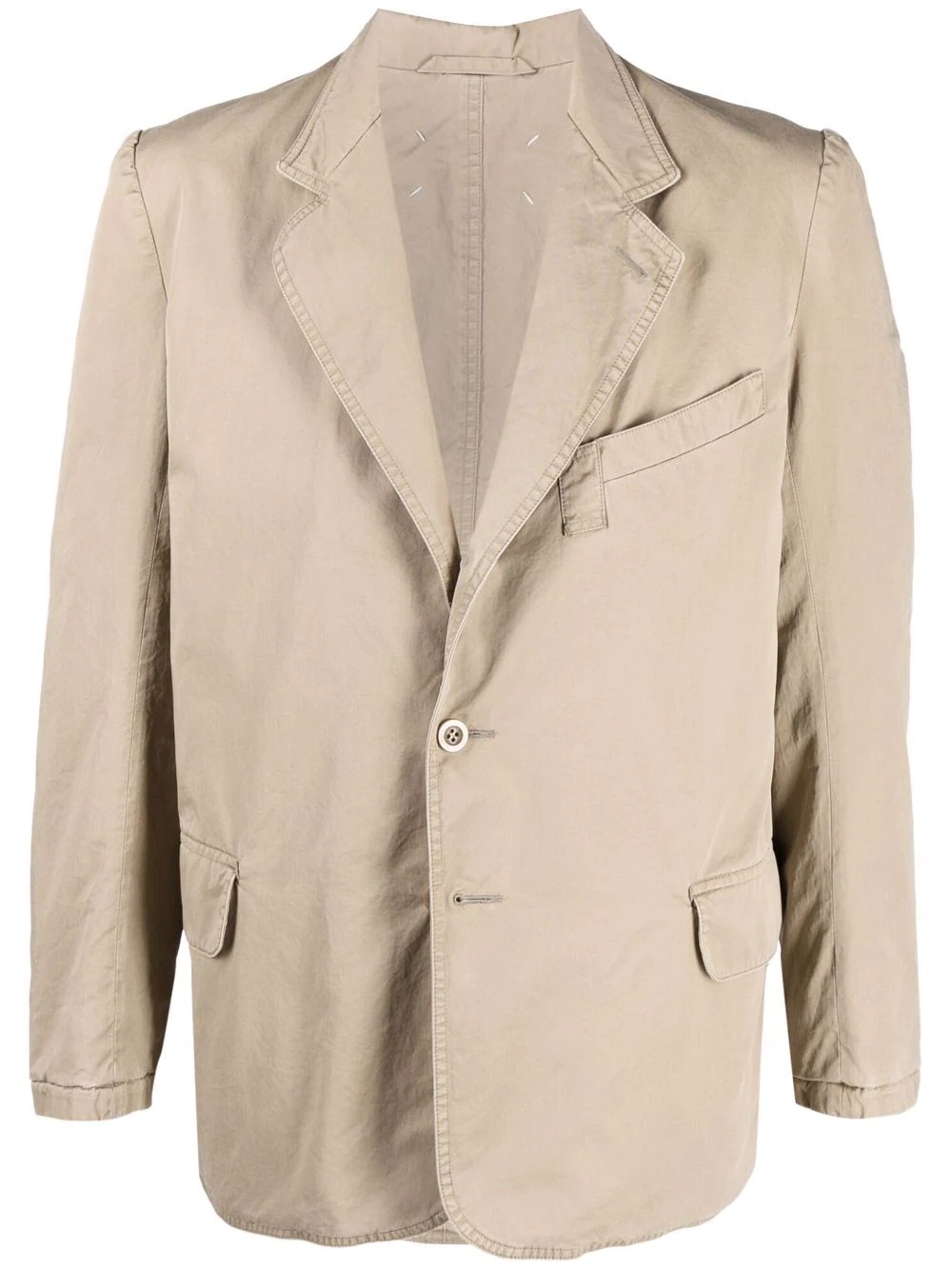 notched-lapels single-breasted blazer - 1