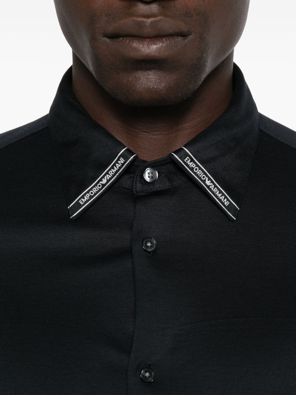 logo-tab long-sleeve shirt - 5