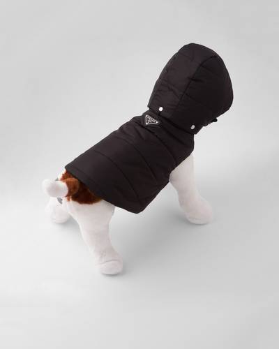 Prada Nylon puffer dog coat with hood outlook