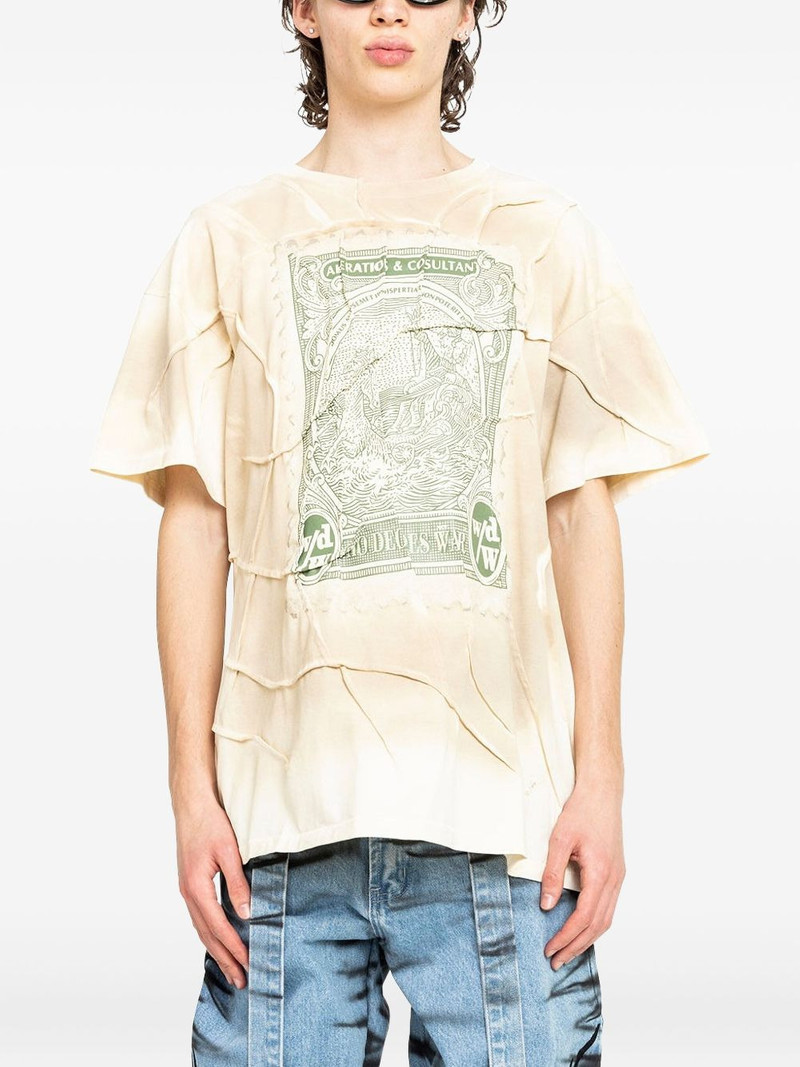 stamp-print T-shirt 1