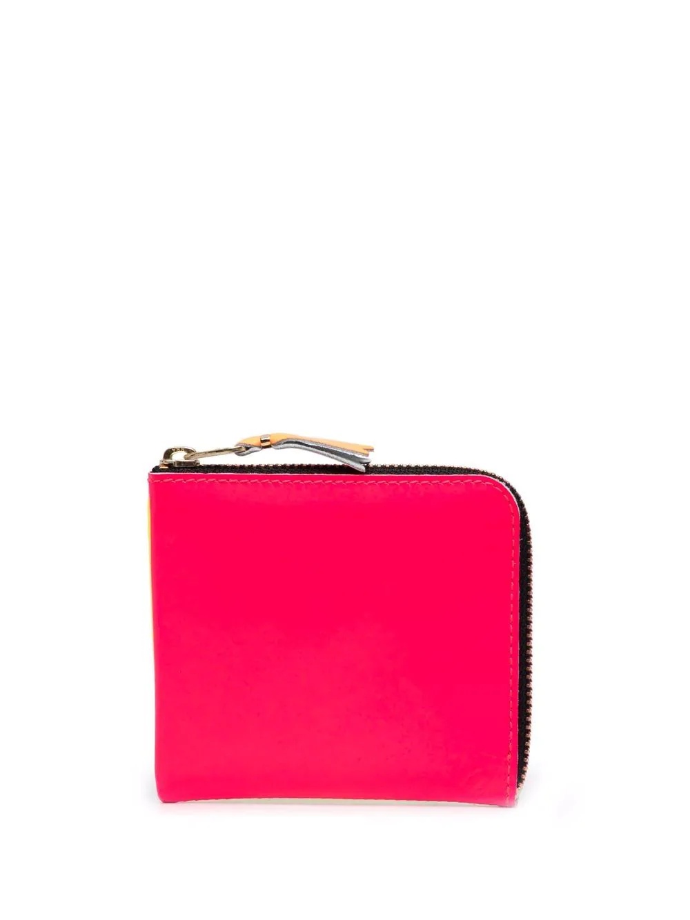 colour-block leather wallet - 1