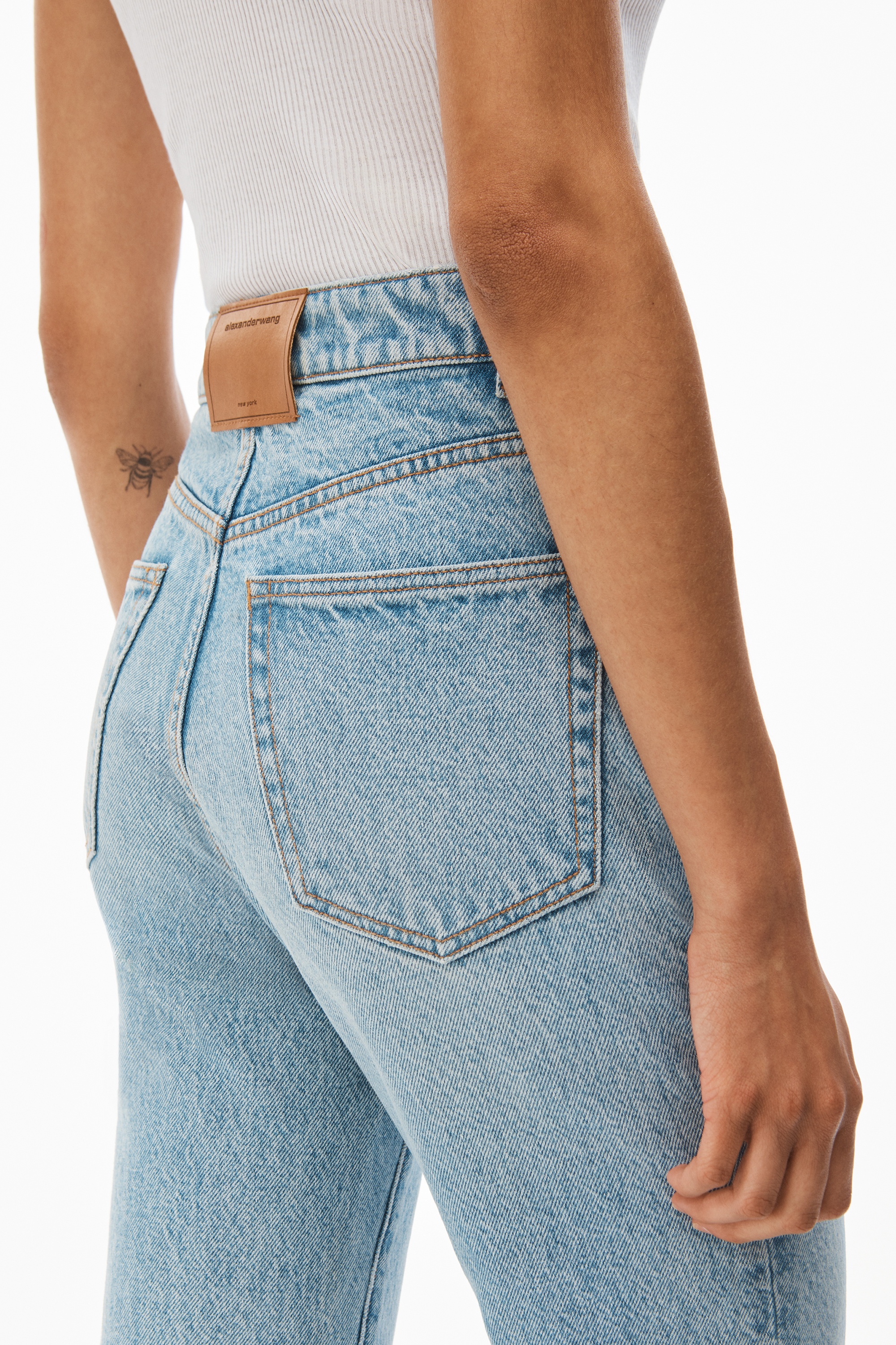 FLY HIGH-RISE SLIMSTACKED JEAN IN DENIM - 5