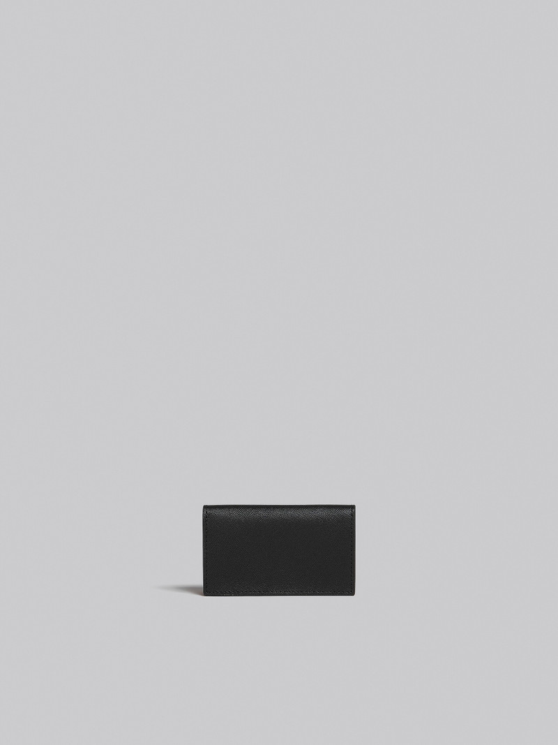 BLACK SAFFIANO LEATHER BUSINESS CARD CASE 3