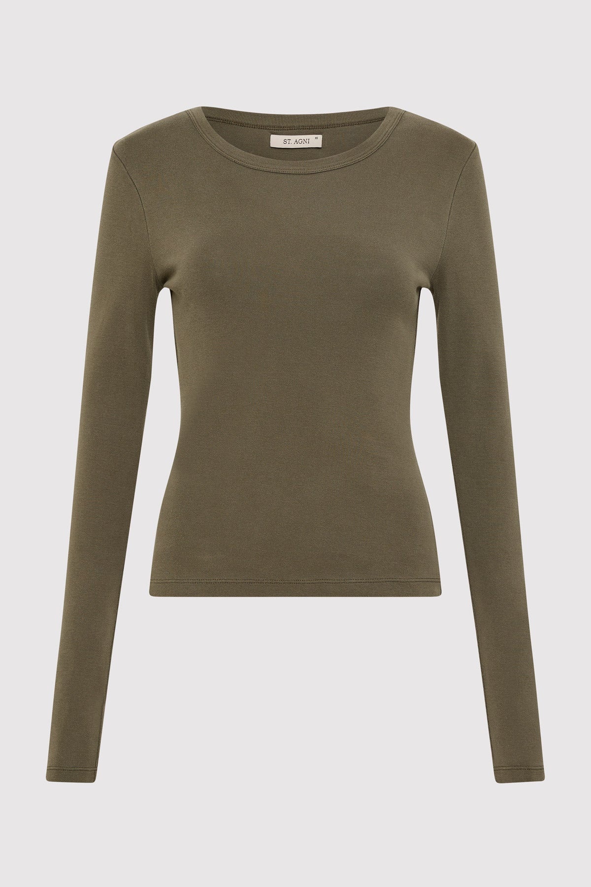 Organic Cotton Long Sleeve Top - Kelp - 1