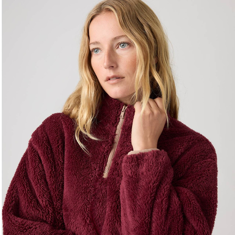 GEMMA SHERPA QUARTER-ZIP 4