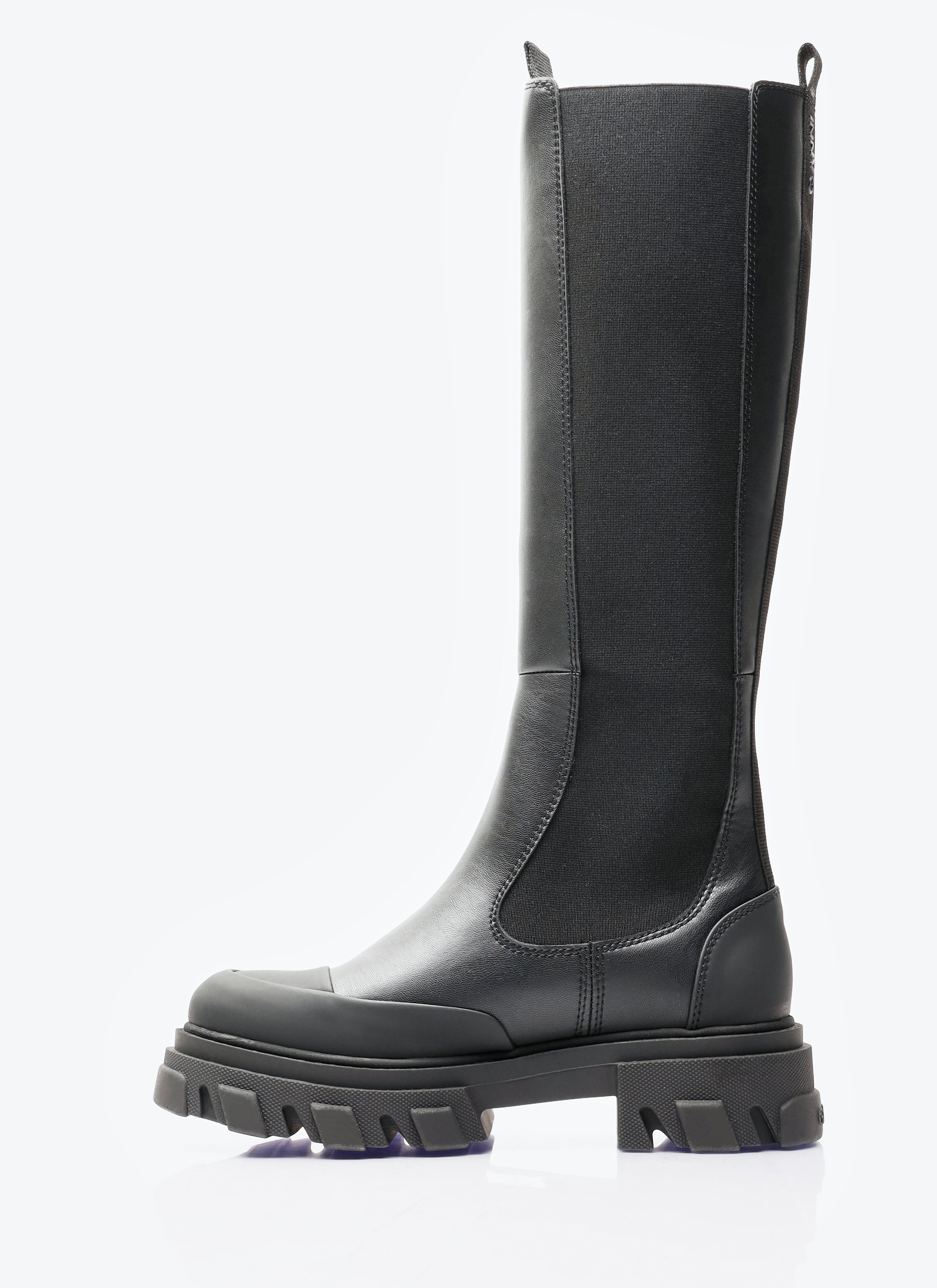 Ganni Women Cleated High Chelsea Boots - 4