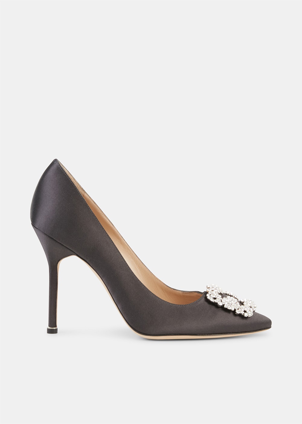 Charcoal Hangisi 105 Jewel Buckle Pumps - 1