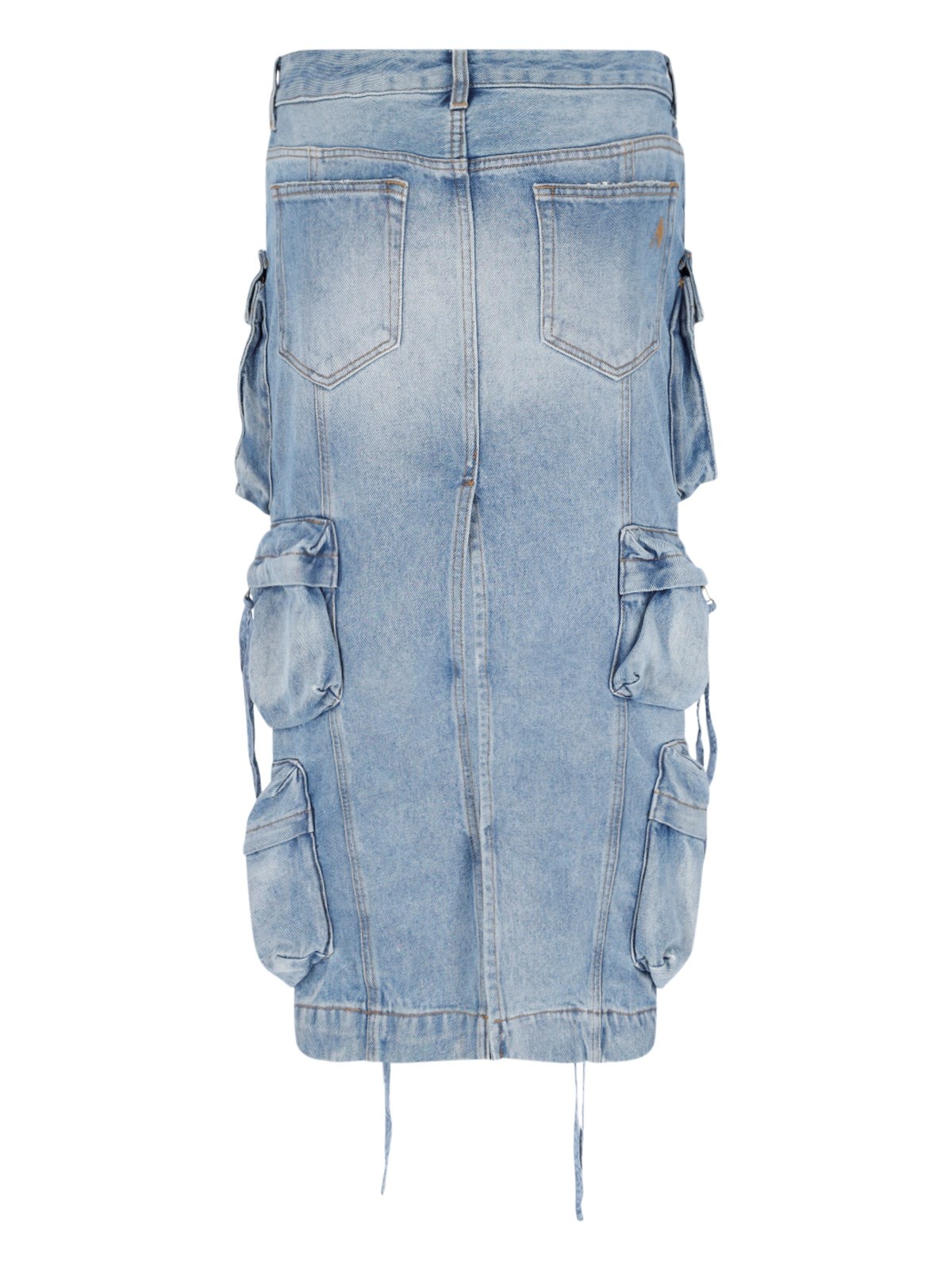 スカート THE ATTICO Women Skirts 241WCS189D073024 Blue Blue denim cargo skirt - women - THE ATTICO