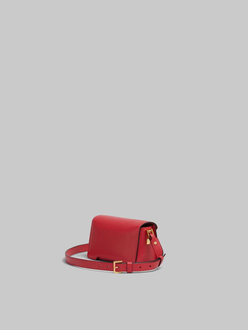 RED LEATHER TRUNKAROO MINI SHOULDER BAG - 2