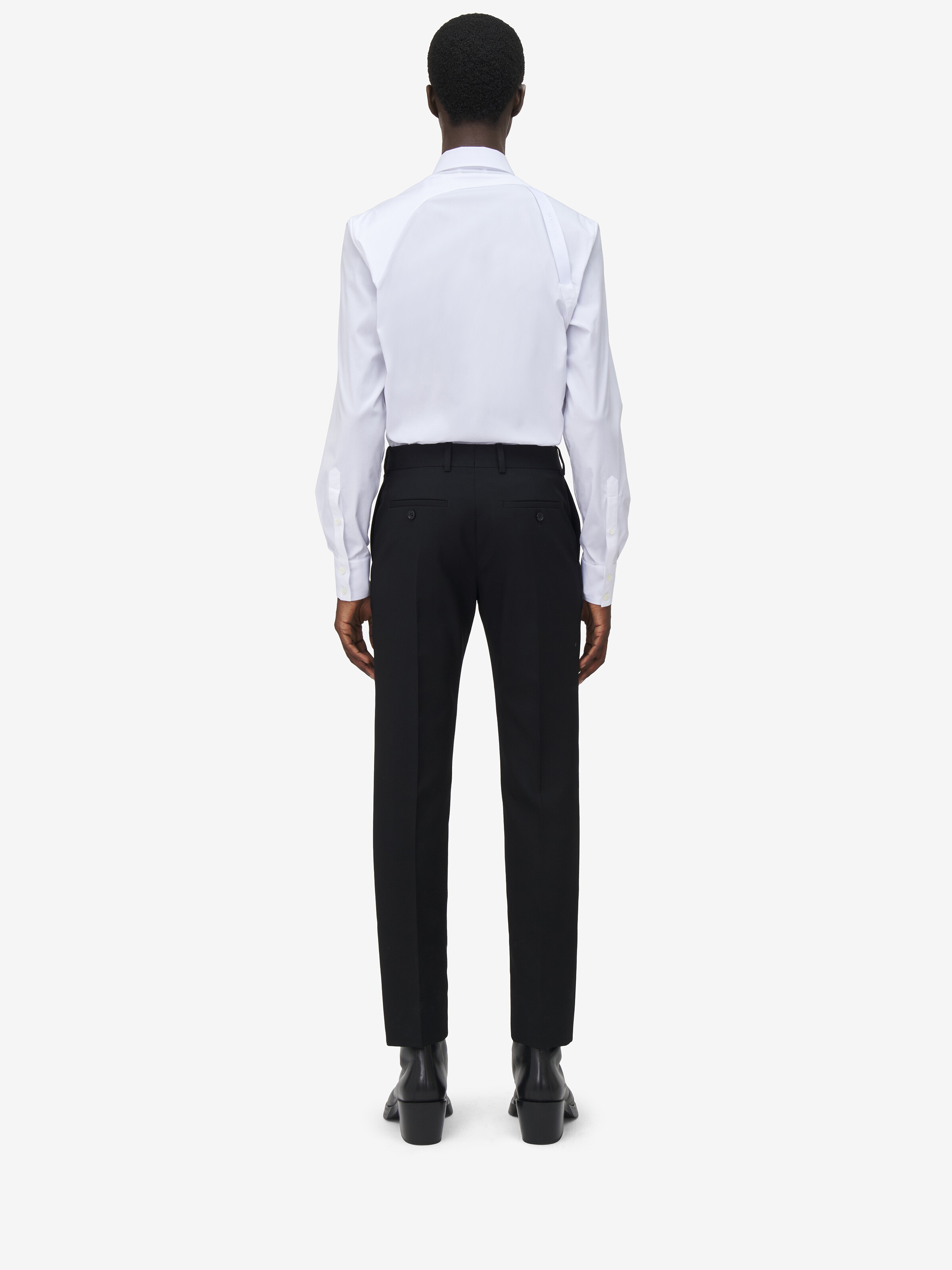 Low-Waisted Cigarette Trousers - 4