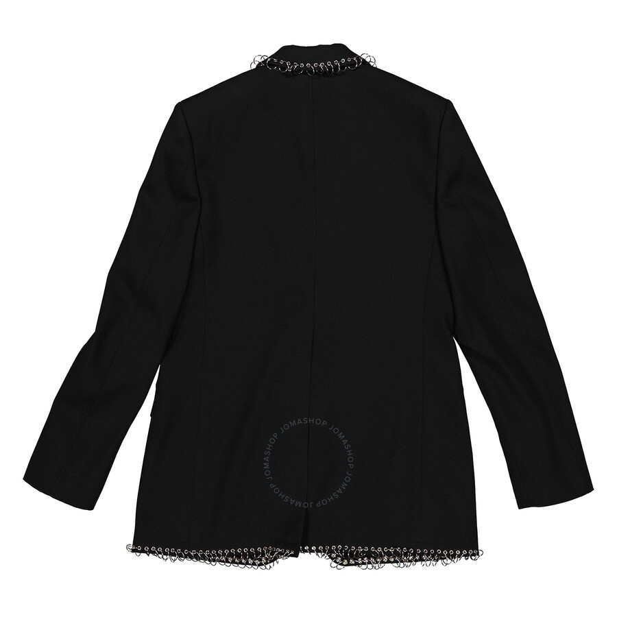 Burberry Black Sidon Ring-pierced Boxy Blazer - 2