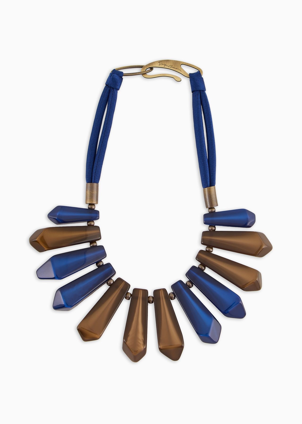 Choker necklace with geometric components - 1