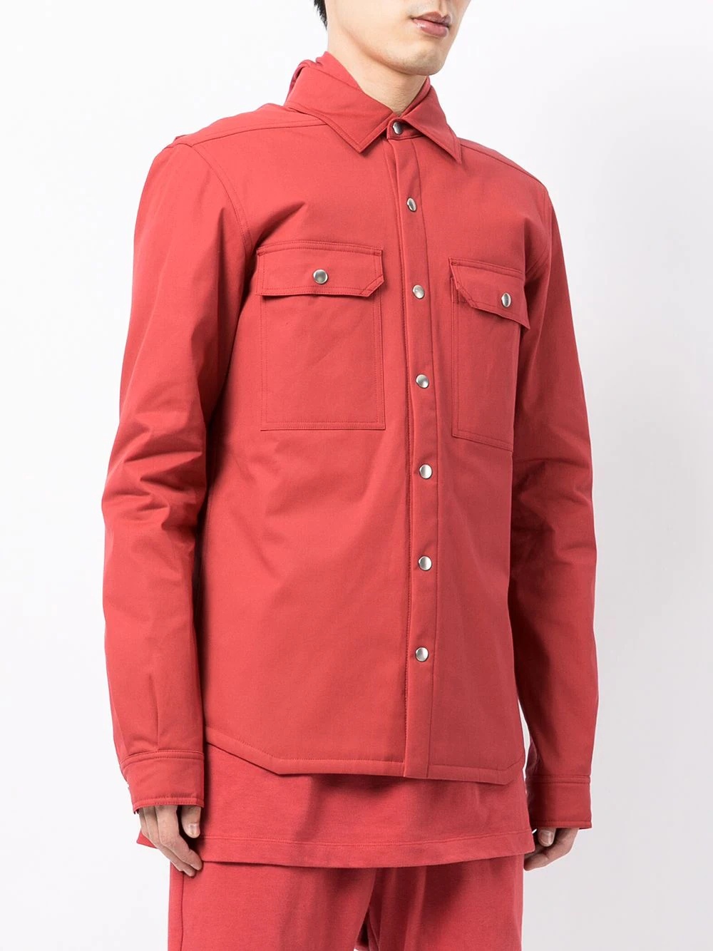 long-sleeved shirt jacket - 3