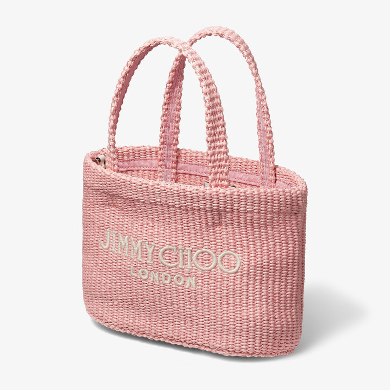 JIMMY CHOO Beach Tote E/W Mini
Rose/Latte Raffia Embroidered Mini Tote Bag outlook