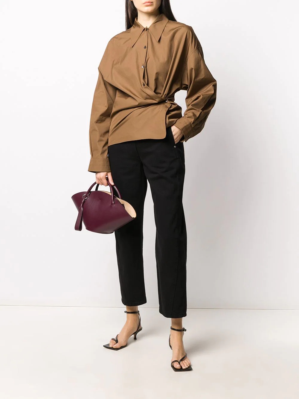 side button-pocket trousers - 2