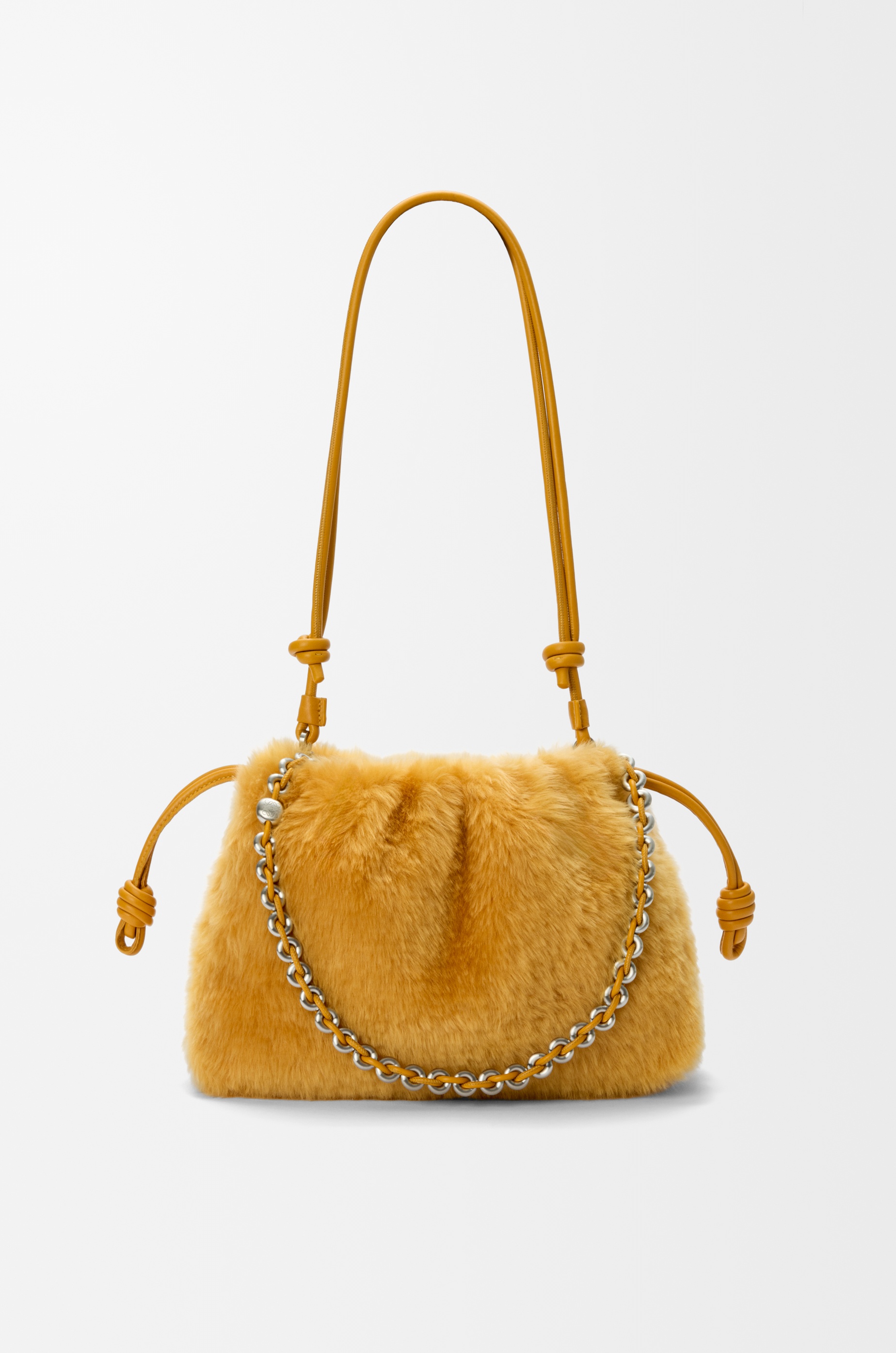Medium Flamenco purse in shearling - 6
