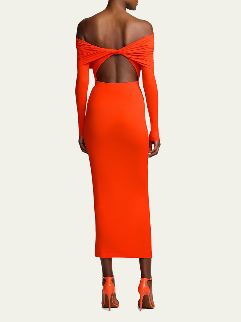 Off-Shoulder Long Sleeve Dress 3