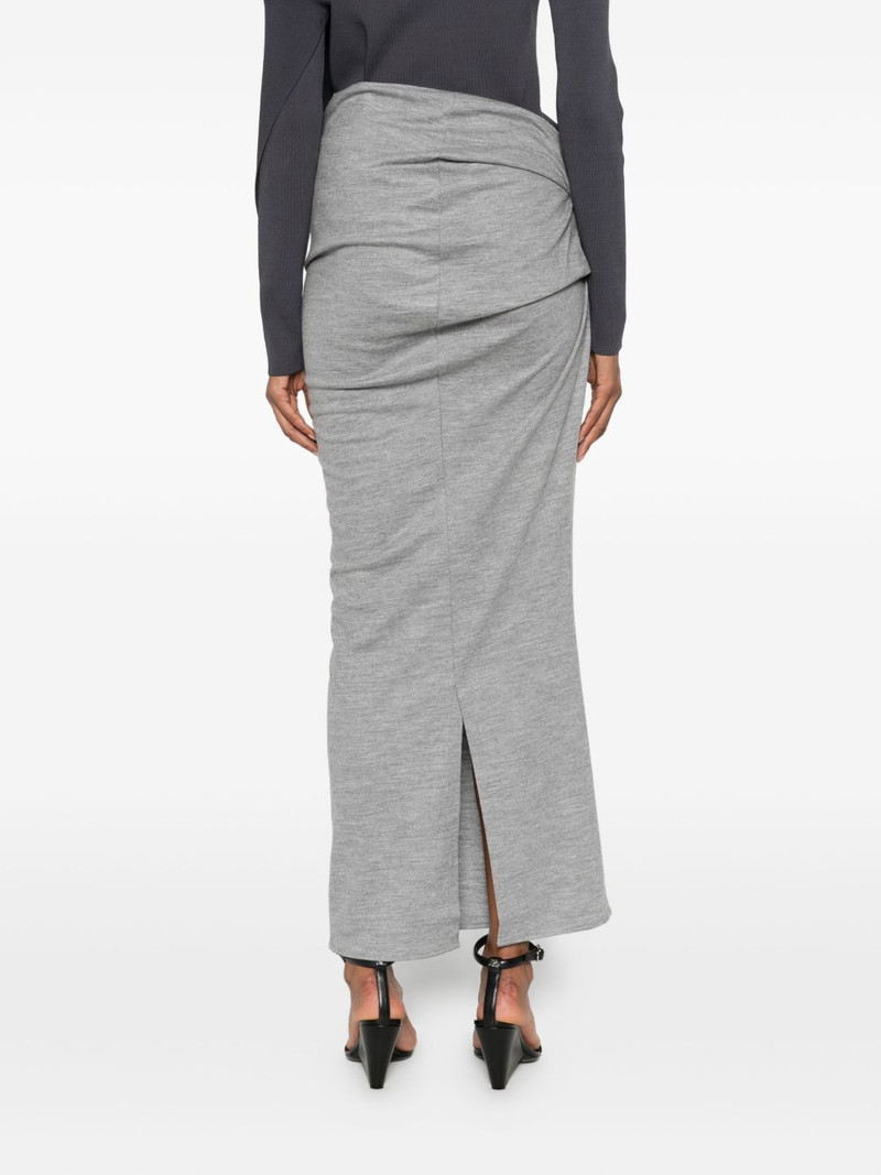 draped wool skirt 4