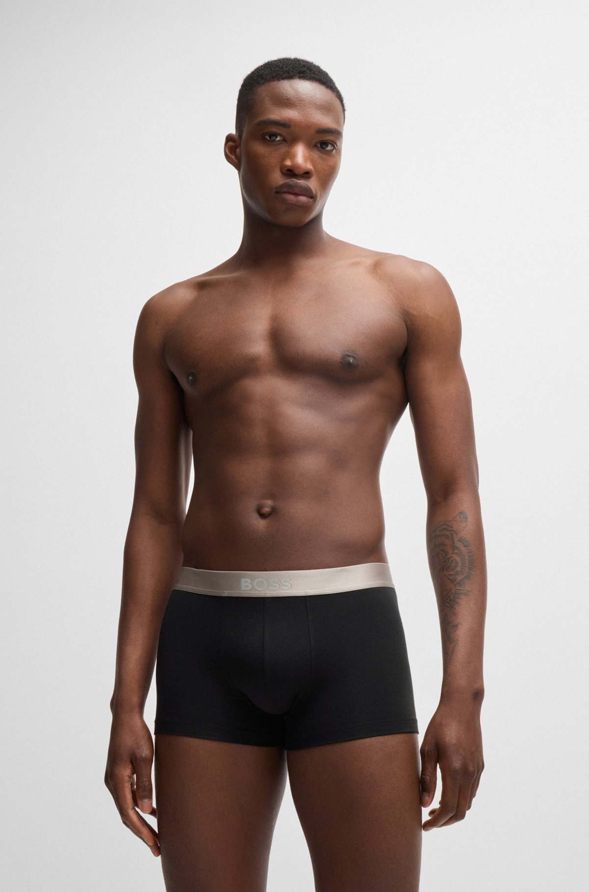 THREE-PACK OF TRUNKS WITH LOGO WAISTBANDS - 6