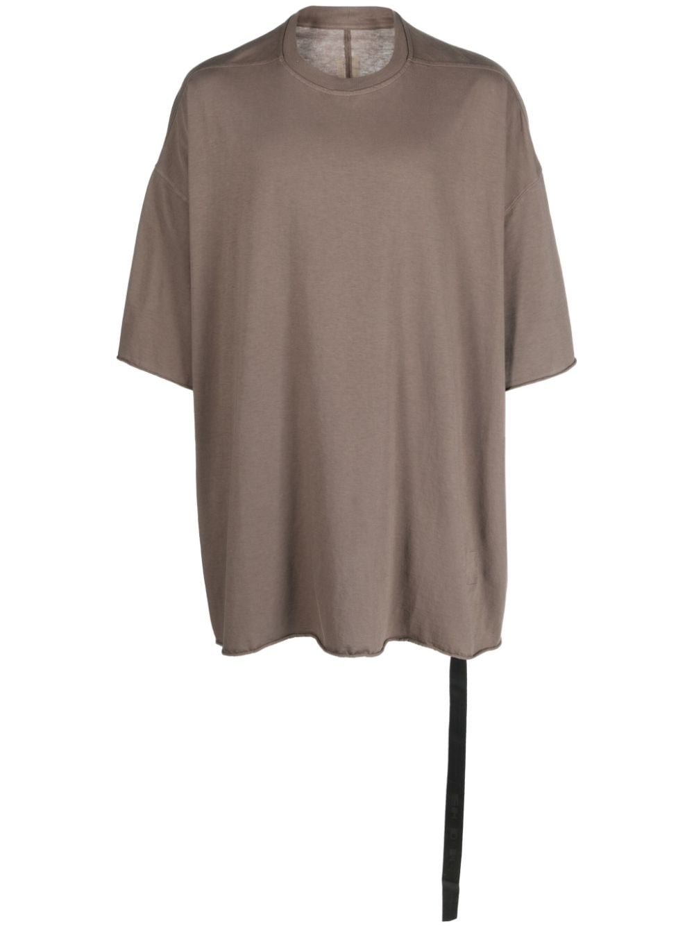 short-sleeve drawstring-hem cotton T-shirt - 1
