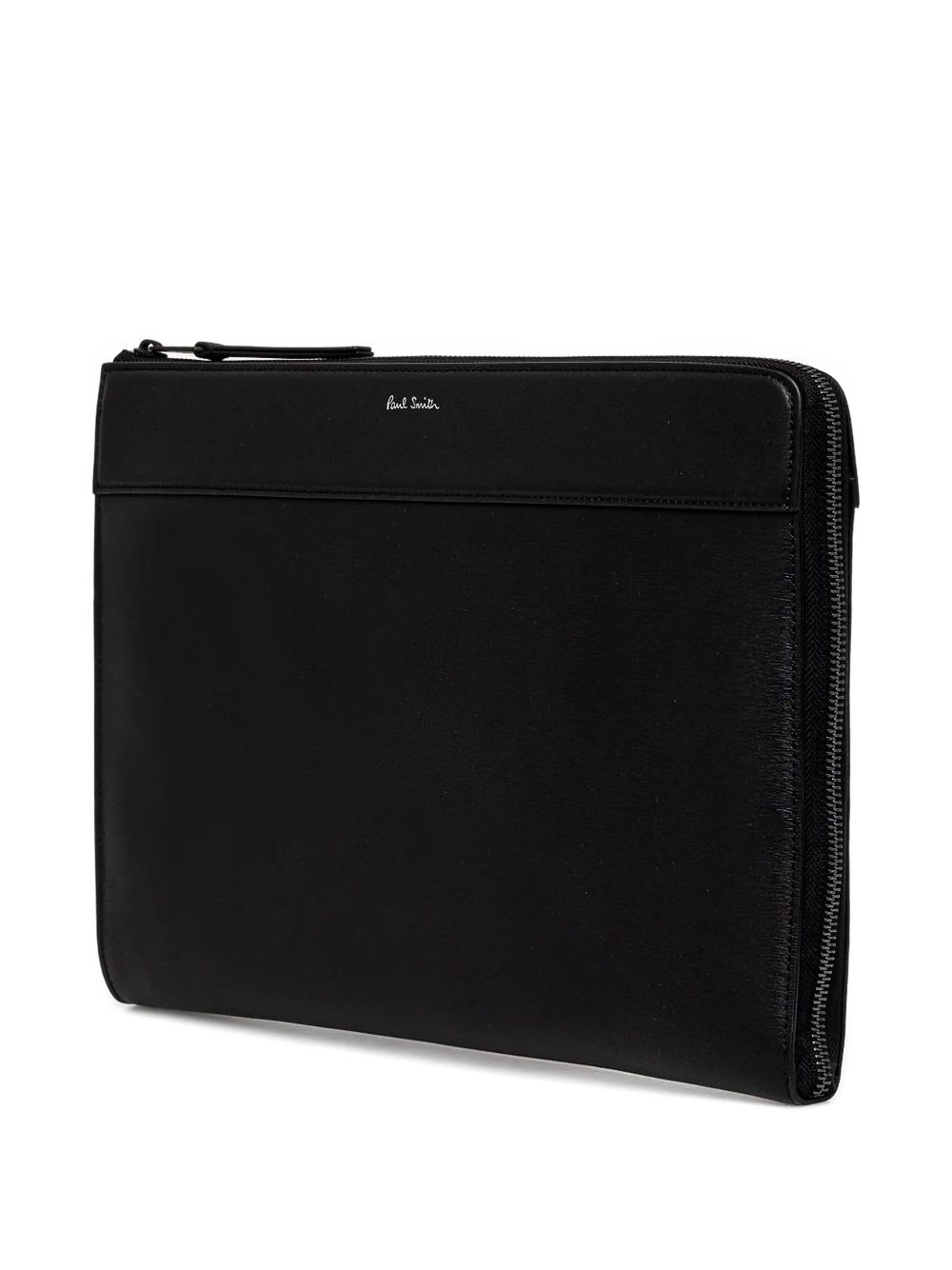 zip-top leather laptop bag - 2