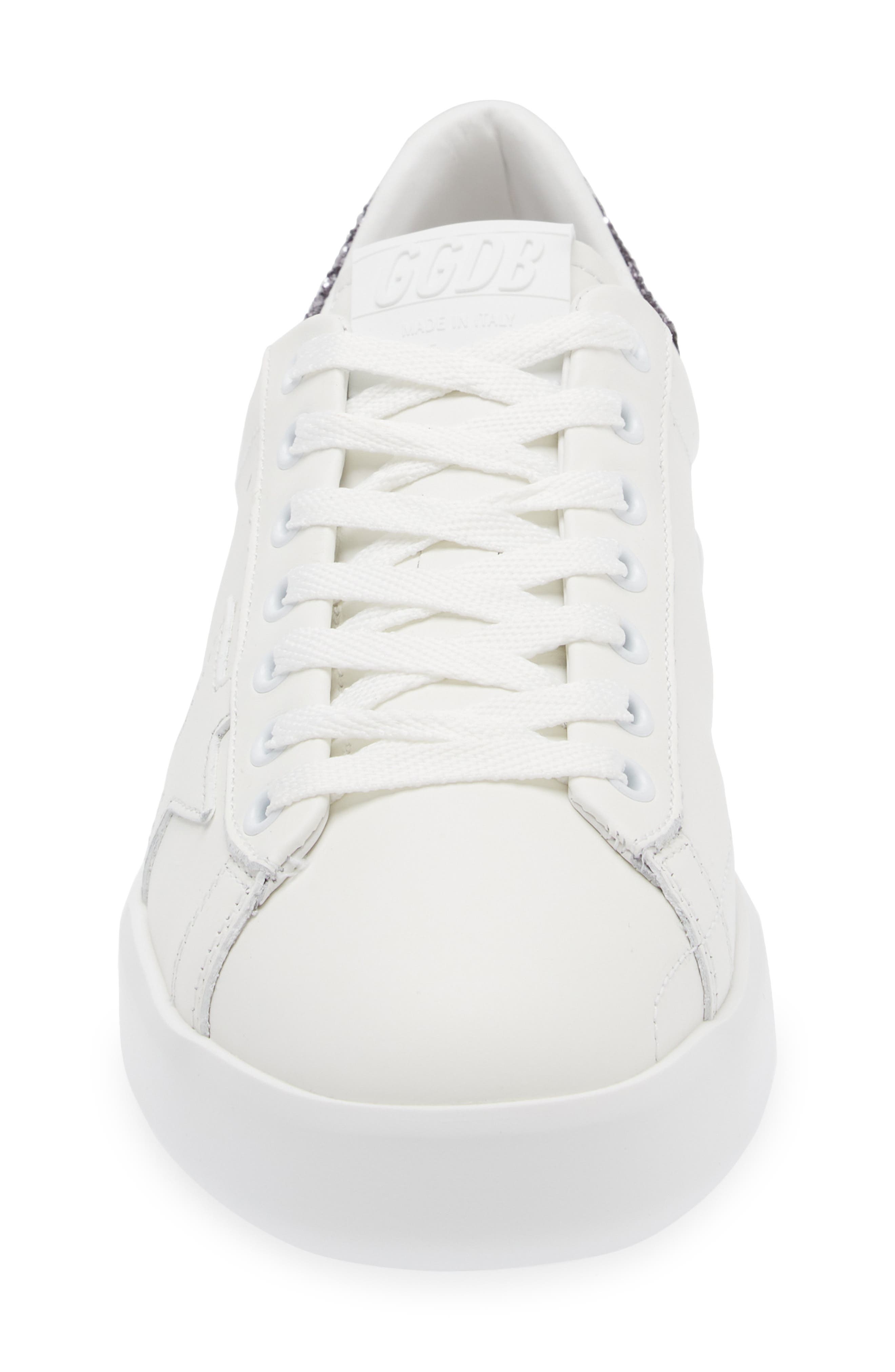 Golden Goose Purestar Low Top Sneaker in White/Anthracite at Nordstrom - 4