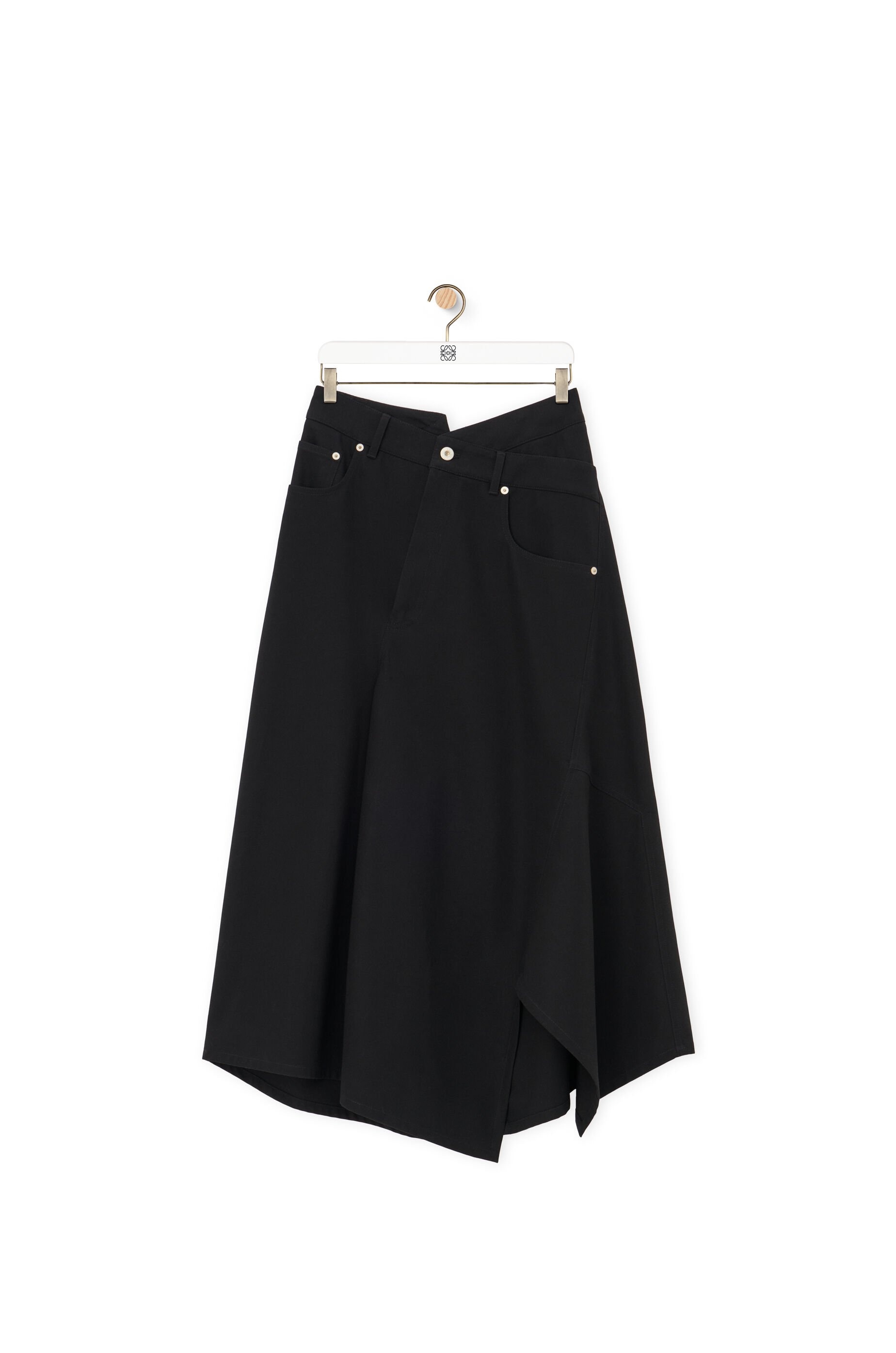 Asymmetric skirt in cotton - 1