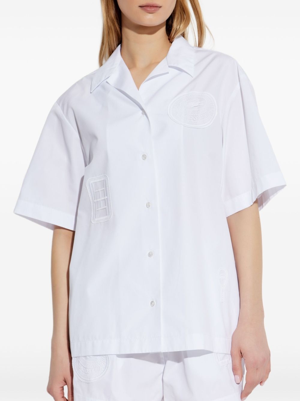 logo-patch shirt - 3