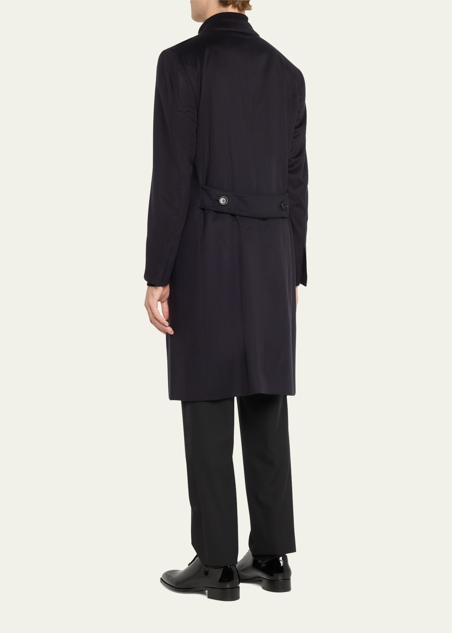 Men's Tailored Cashmere Double-Breasted Overcoat - 3