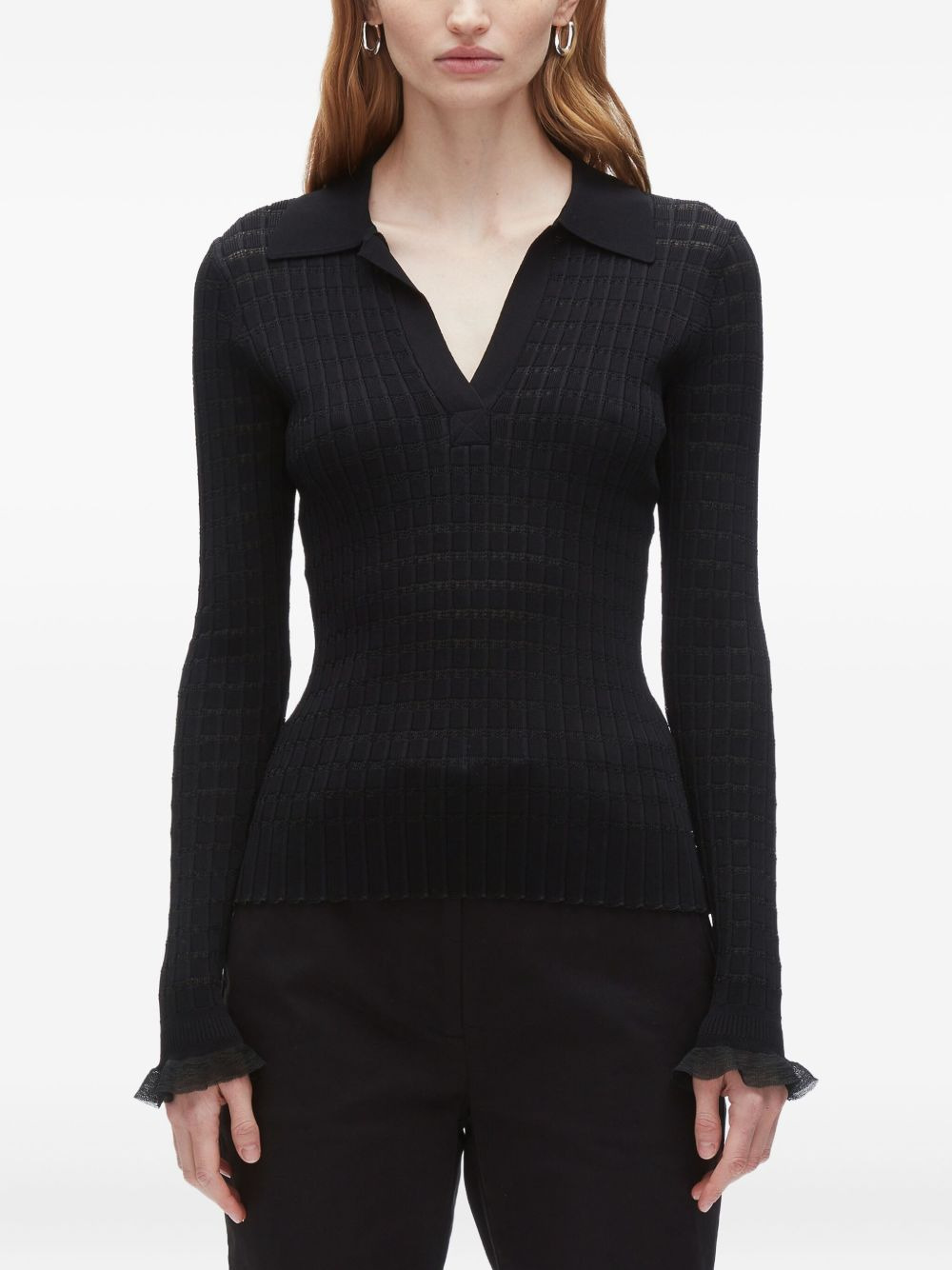 ribbed-knit sweater - 3