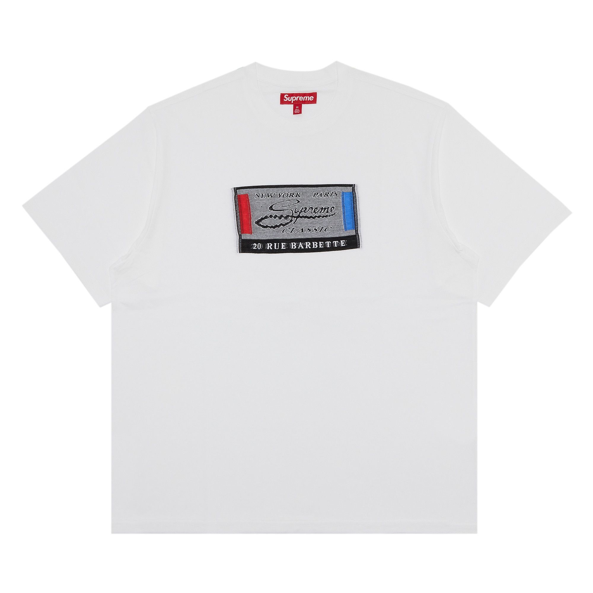 Supreme Intarsia Label Short-Sleeve Top 'White' - 1