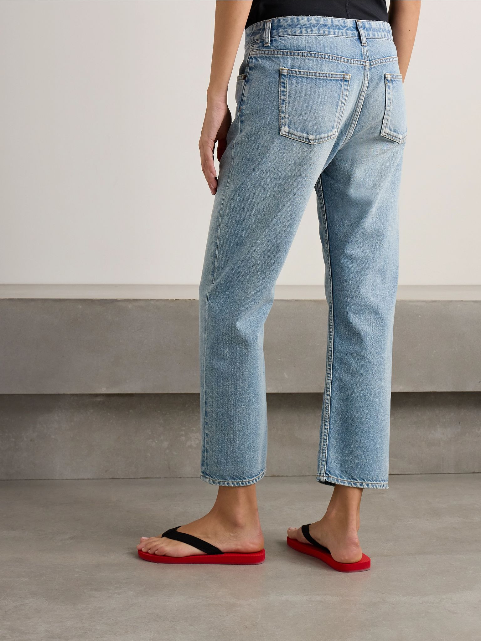 Riaco mid-rise slim-leg jeans Light denim - 4