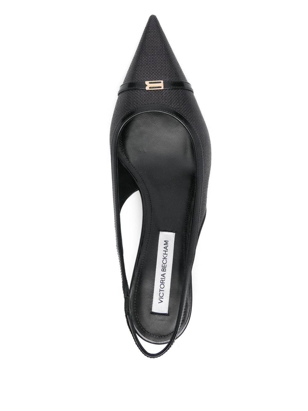 50mm canvas slingback pumps - 4