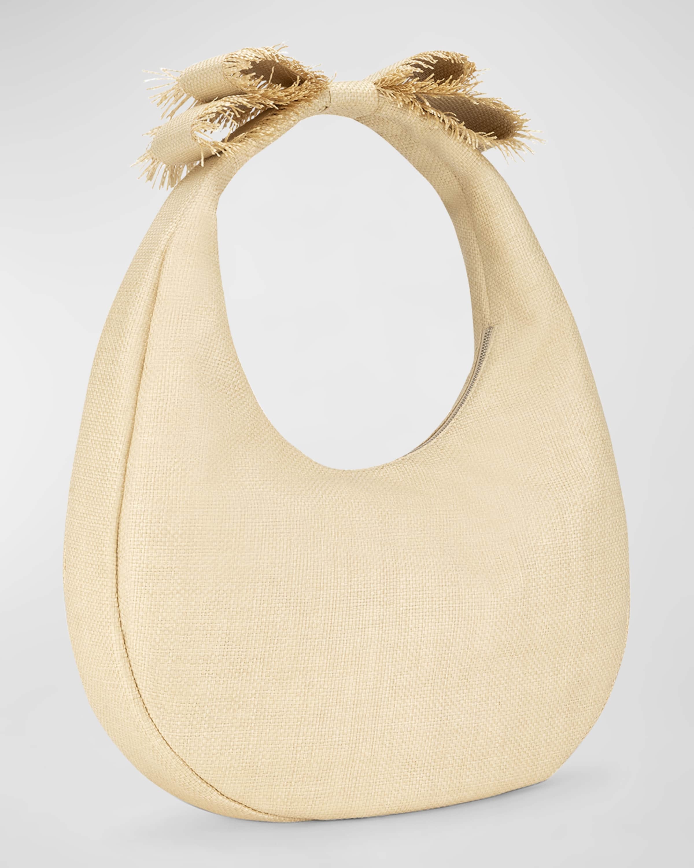 Bow Raffia Top-Handle Bag - 2