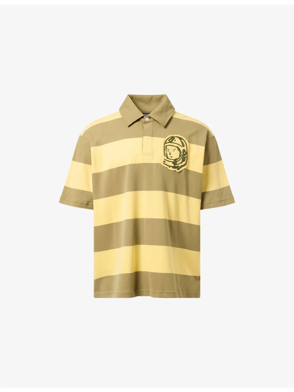 Applique Astro Layered Stripe Long-Sleeve Cotton Rugby Shirt - 1