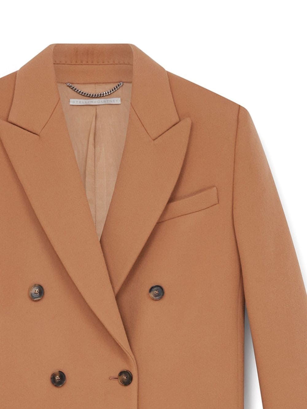 notched-lapel wool coat - 2