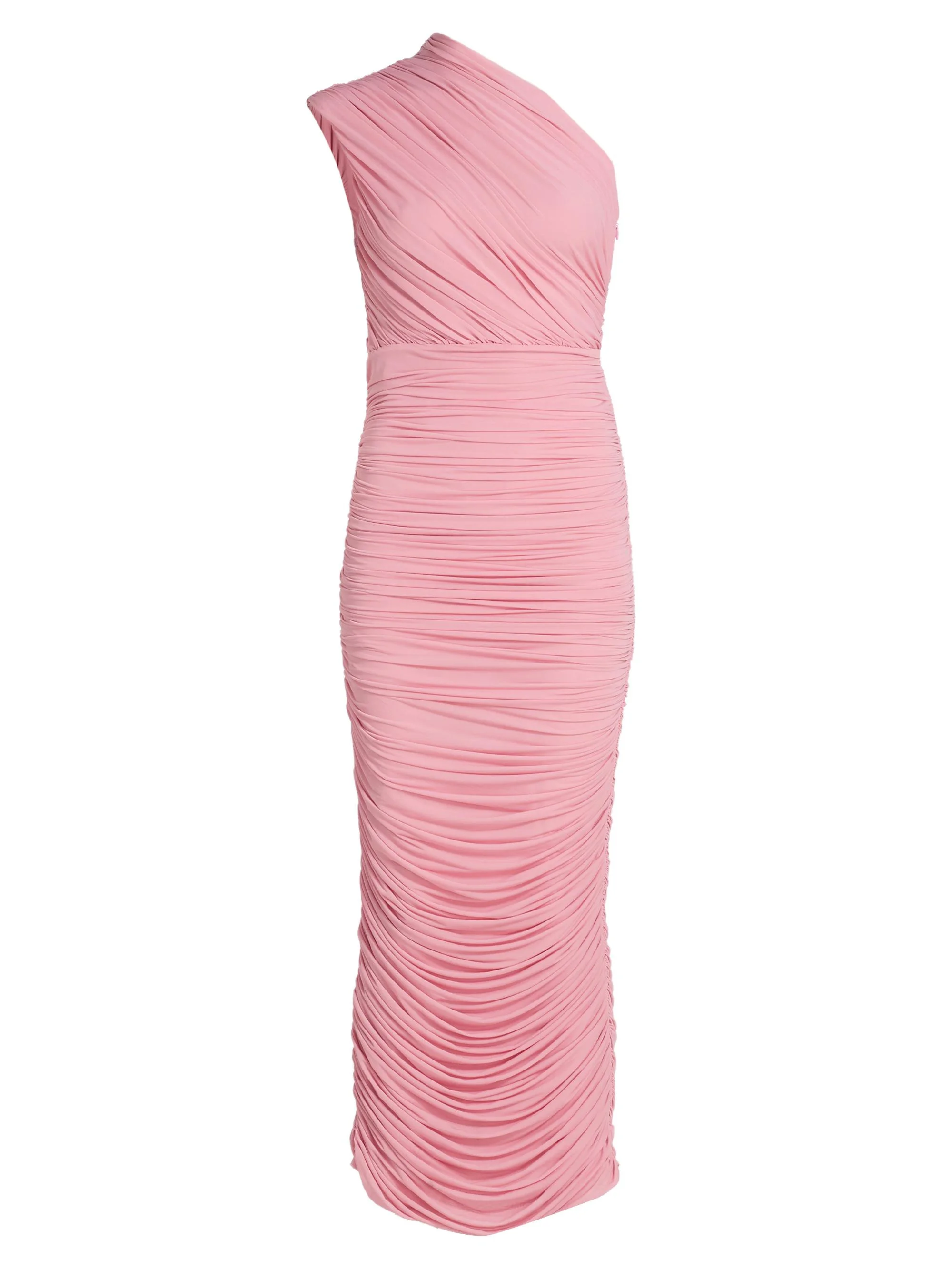 Women's Emina One-Shoulder Ruched Midi-Dress - Blush - 1