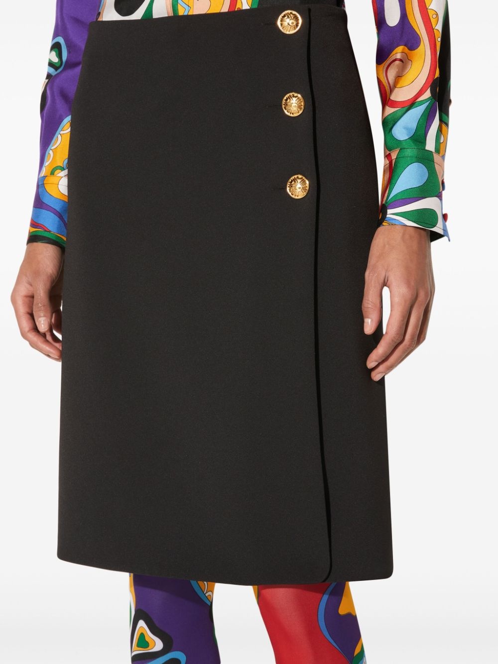 wrap midi skirt - 5